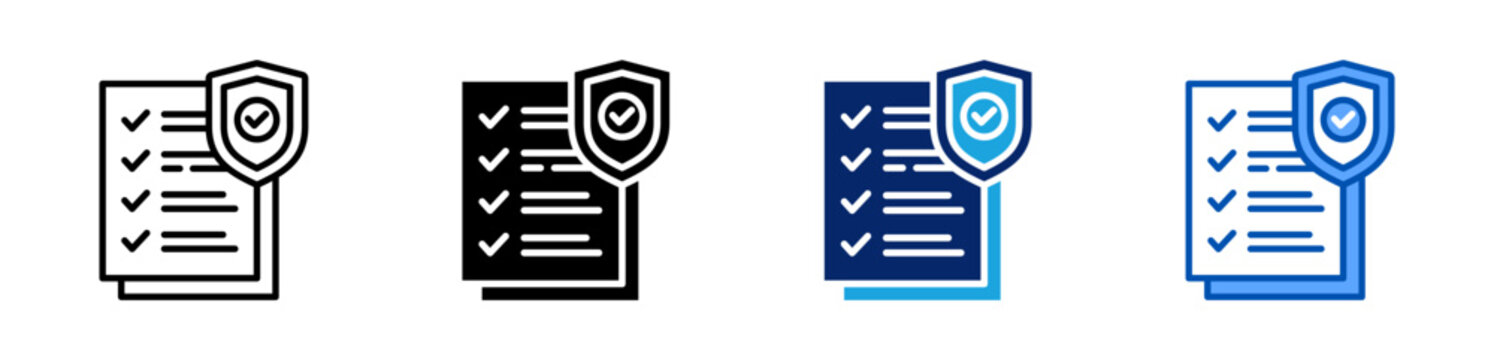 protocol icon set multiple style collection