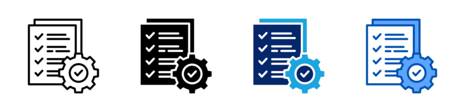 sop icon set multiple style collection