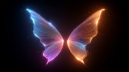 Technology-sensitive luminous butterfly wings