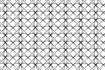 Intricate geometric lattice pattern decorative repeating background design line art vector