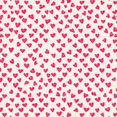Obraz premium Cute Romantic Heart Pattern Background for Love Design