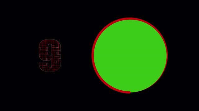 Top 10 countdown animation, vertical numbers reveal, circular background for ranking list and video intro, top 10 news