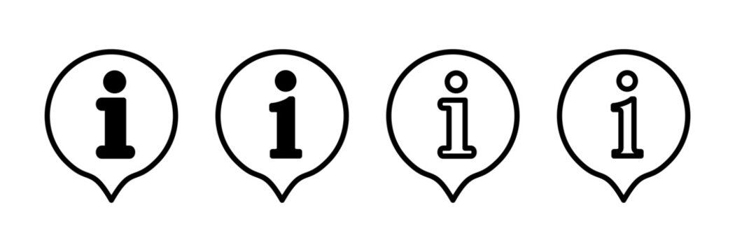 Information sign icon vector illustration. about us sign and symbol. question mark icon