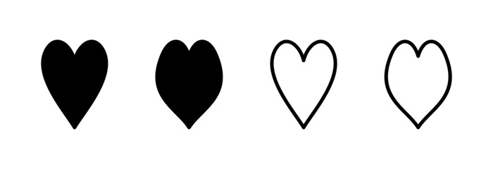 Love icon vector illustration. Heart sign and symbol. Like icon vector.