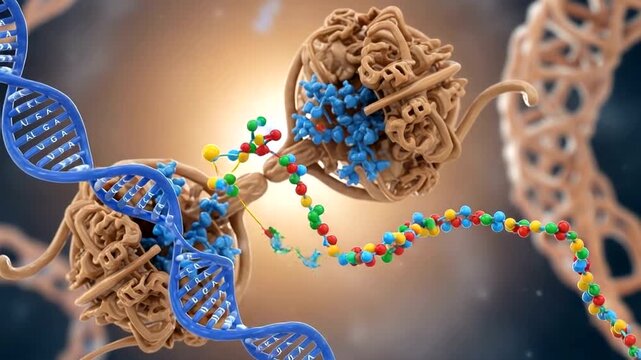 DNA Replication and Protein Synthesis Process.