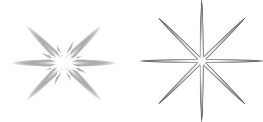 Obraz premium Geometric Star Shapes Illustration Vector