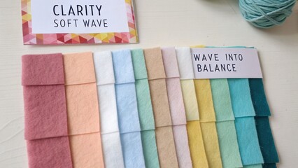 Soft Wave Color Palette Featuring Pastel Shades for Home Decor and Design Projects in Modern Aesthetic Style