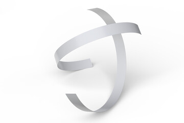 3D Paper wristbands mockup with minimal design isolated on background. Empty event wrist band paper event bracelet for festival access, admission control, hand entrance event, wristlet, concert armlet