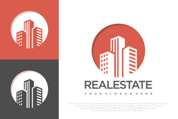 Building Logo for Real Estate . vector illustration