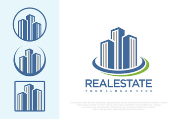 Building Logo for Real Estate . vector illustration
