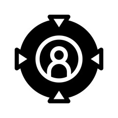 Target Icon Vector Symbol Design Illustration