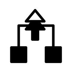 Decision Tree Icon Vector Symbol Design Illustration