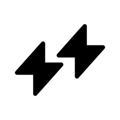 Lightning Icon Vector Symbol Design Illustration