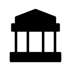 Bank Icon Vector Symbol Design Illustration