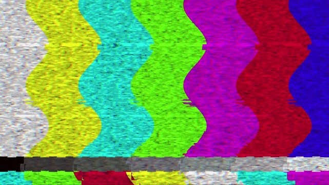 bad tv screen no signal animation