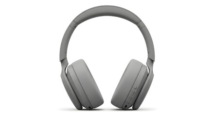 Fototapeta premium Modern Gray Wireless Over-Ear Headphones