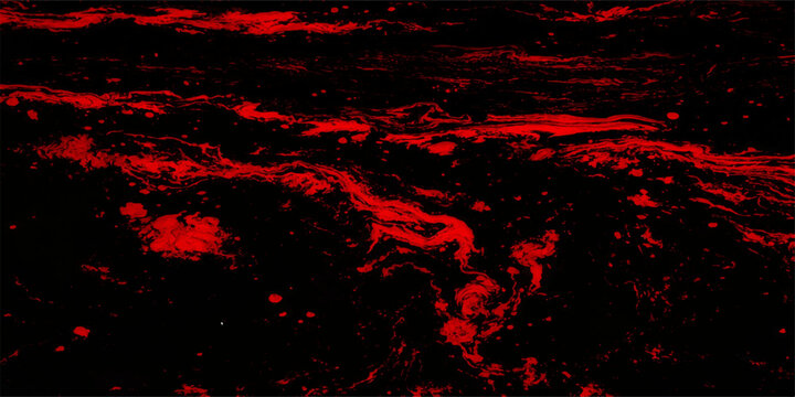 An abstract dark red grunge background featuring a burning flame pattern with hot lava textures and black ink splash paint design for a smoky horror wallpaper art illustration
