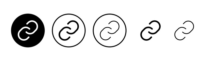 Fototapeta premium Link icon logo design. Hyperlink chain sign and symbol