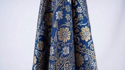 close up songket sampin white background