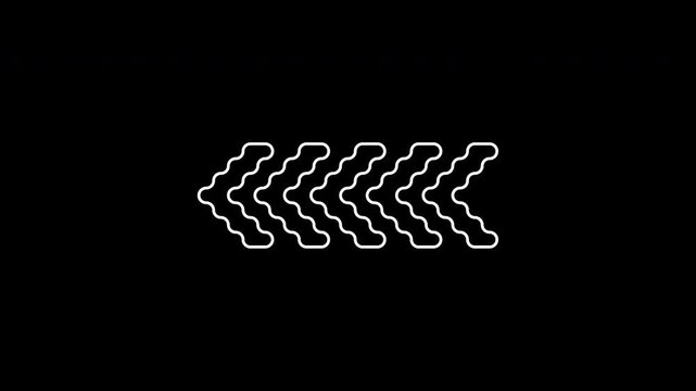 Rewind sign. Useful for presentations, design, infographics, and website elements related to movement or direction.