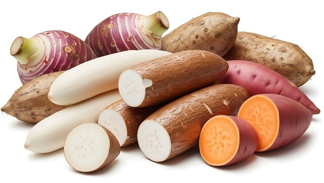 Assortment of vibrant root vegetables presents culinary richness on display