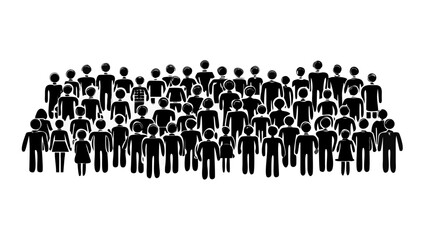 Diverse group of people standing together in unity and solidarity