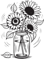 Sunflower Design clipart vector
