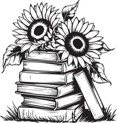 Sunflower Design clipart vector