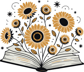 Sunflower Design clipart vector