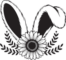 Sunflower Design clipart vector