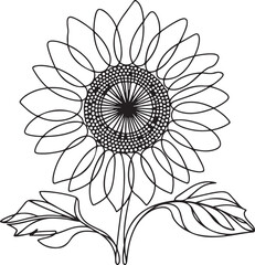 Sunflower Design clipart vector