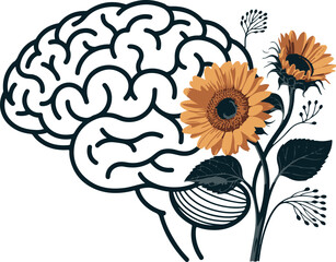 Sunflower Design clipart vector