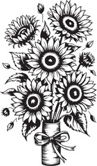 Sunflower Design clipart vector