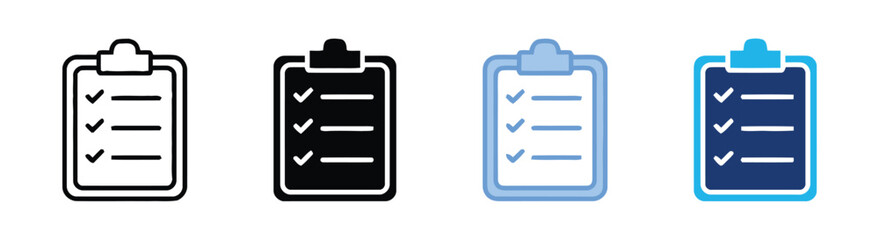 Checklist with check marks icon, symbolizing tasks completed, to-do list, project management, organization, and confirmation of successful execution in business and personal life © GiftBosx