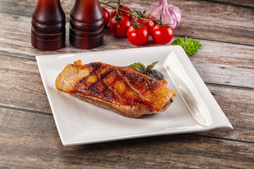 Roasted duck breast fillet meat