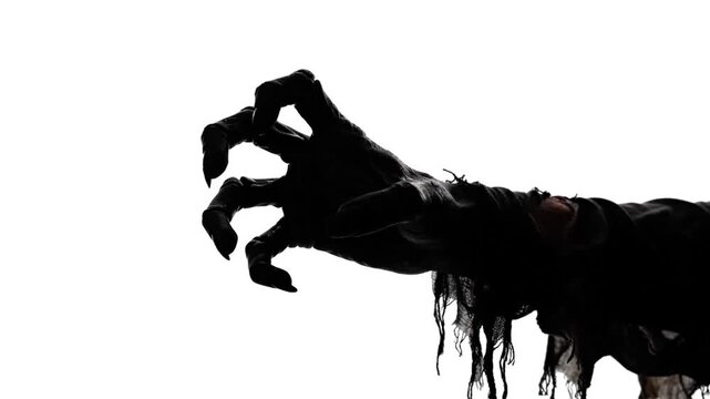 Dark Silhouette of a Zombie Hand.