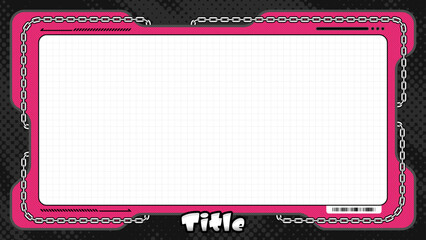 チェーンの装飾のクールなフレーム背景