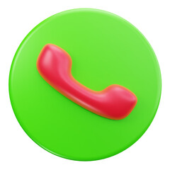3D Phone Call Action User Interface