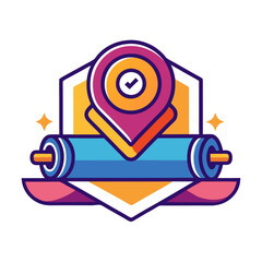 Fototapeta premium Gym or fitness logo