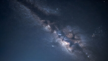 A Starry Night Sky with the Milky Way Galaxy