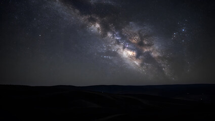 Starry Night Sky with Milky Way
