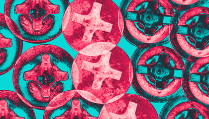 abstract colorful background with flowers