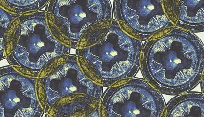 close up of a mosaic