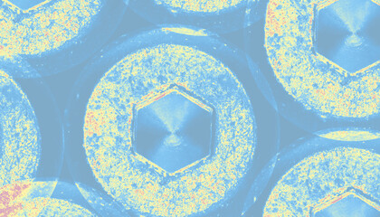 blue mosaic background