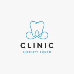 Infinity tooth logo concept
