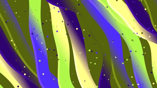 Vibrant colorful wavy pattern background design.