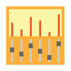 Mixing Board Vector Flat Icon Design