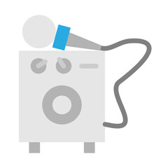Karaoke Machine Vector Flat Icon Design