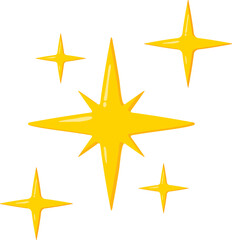Obraz premium Bright Yellow Sparkles Starlight