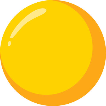 Bright Yellow Circular Shape of Full Moon